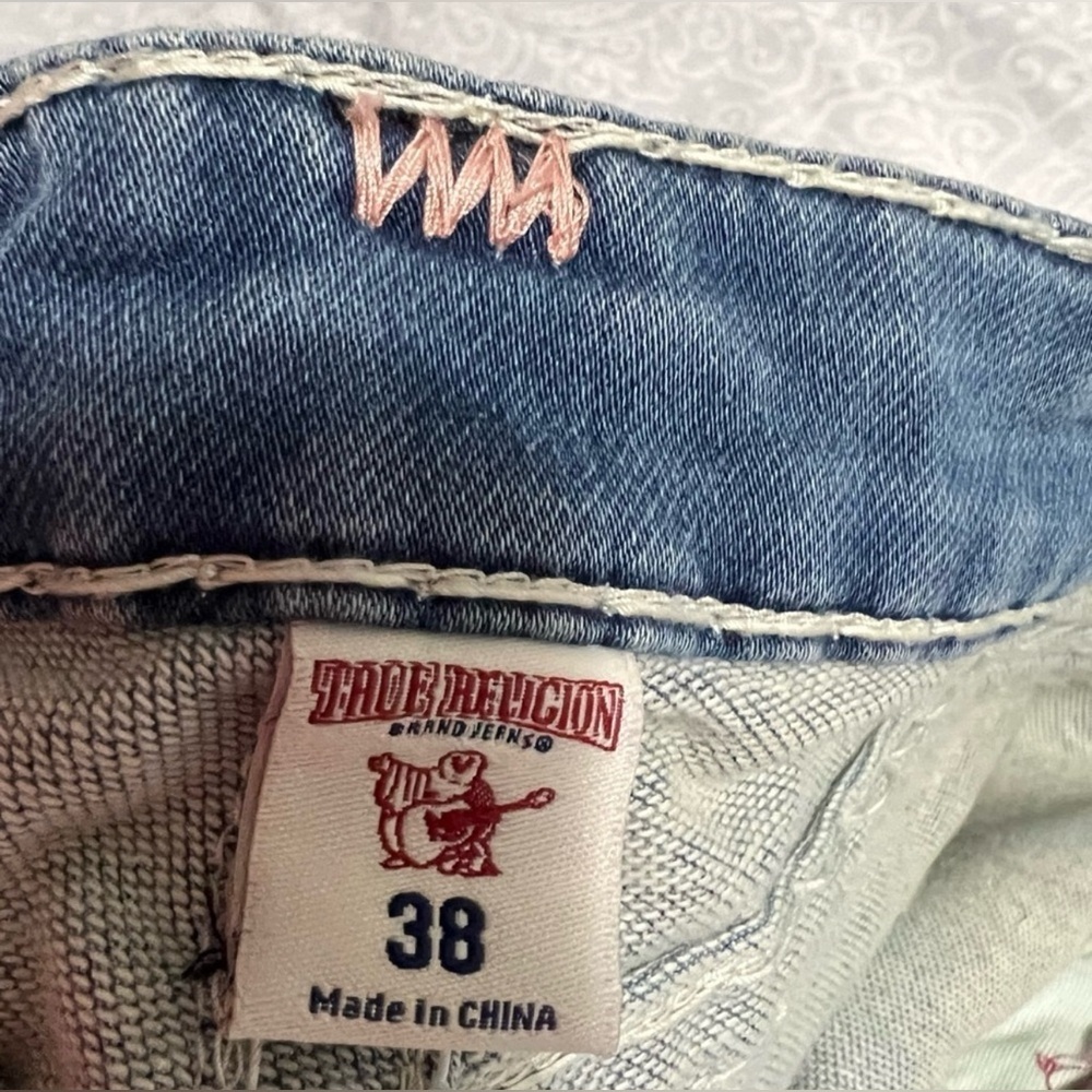 TRUE RELIGION CURVY SKINNY FLAP NAT BT JEAN WOMEN'S - Picture 14 of 16